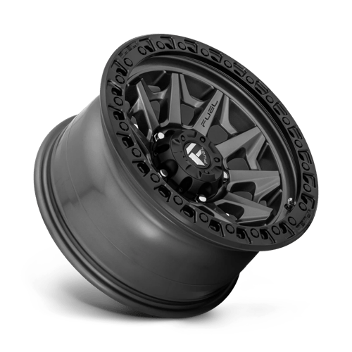 Fuel 1Pc D716 Covert 16X8 +1 Matte Gunmetal Black Bead Ring
