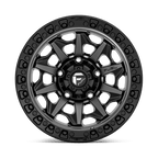 Fuel 1Pc D716 Covert 17X8.5 +14 Matte Gunmetal Black Bead Ring