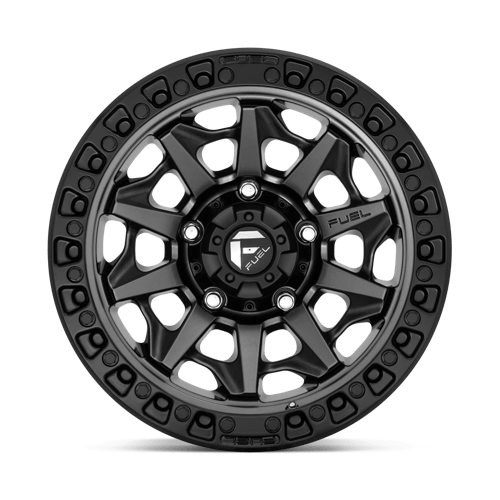 Fuel 1Pc D716 Covert 15X8 -19 Matte Gunmetal Black Bead Ring
