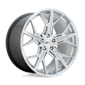 Cray Hammerhead 18X9 +50 Gloss Silver W Mirror Cut Face