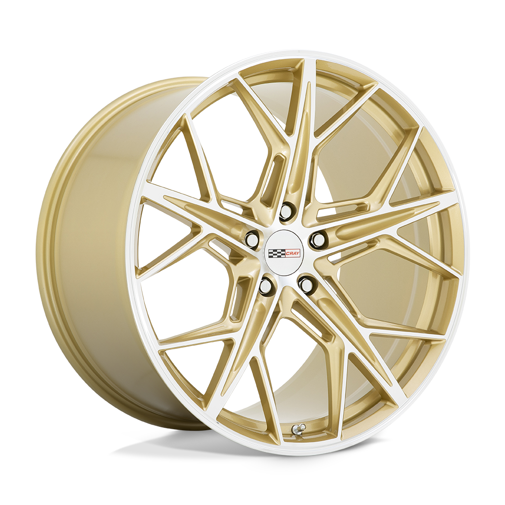 Cray Hammerhead 21X9 +38 Gloss Gold W/ Mirror Cut Face