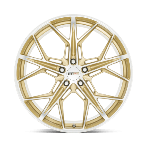 Cray Hammerhead 19X9 +38 Gloss Gold W/ Mirror Cut Face