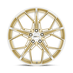 Cray Hammerhead 21X9 +38 Gloss Gold W/ Mirror Cut Face