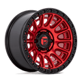 Fuel 1Pc D834 Cycle 17X9 +1 Candy Red W/ Black Ring