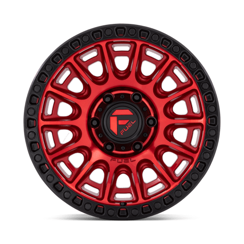 Fuel 1Pc D834 Cycle 20X9 +1 Candy Red W/ Black Ring