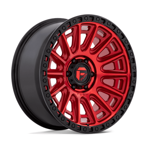 Fuel 1Pc D834 Cycle 20X9 +1 Candy Red W/ Black Ring