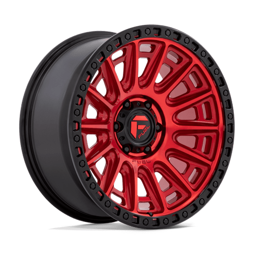 Fuel 1Pc D834 Cycle 20X9 +1 Candy Red W/ Black Ring