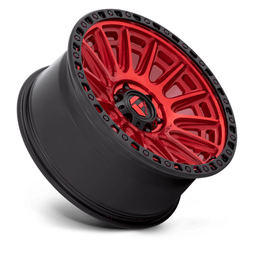 Fuel 1Pc D834 Cycle 20X9 +1 Candy Red W/ Black Ring