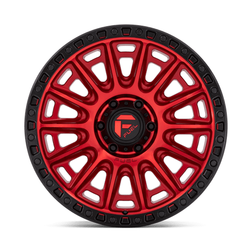 Fuel 1Pc D834 Cycle 20X9 +1 Candy Red W/ Black Ring