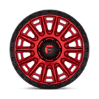 Fuel 1Pc D834 Cycle 20X9 +1 Candy Red W/ Black Ring