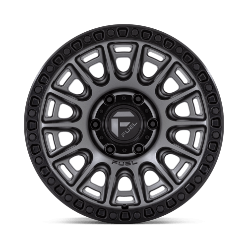 Fuel 1Pc D835 Cycle 17X9 +1 Matte Gunmetal W/ Black Ring