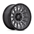 Fuel 1Pc D835 Cycle 20X9 +1 Matte Gunmetal W/ Black Ring