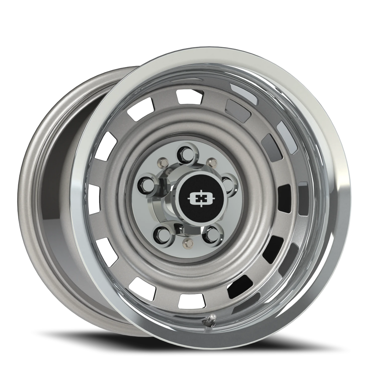 Vision American Muscle 54 15X8 -18 Silver Machined Lip