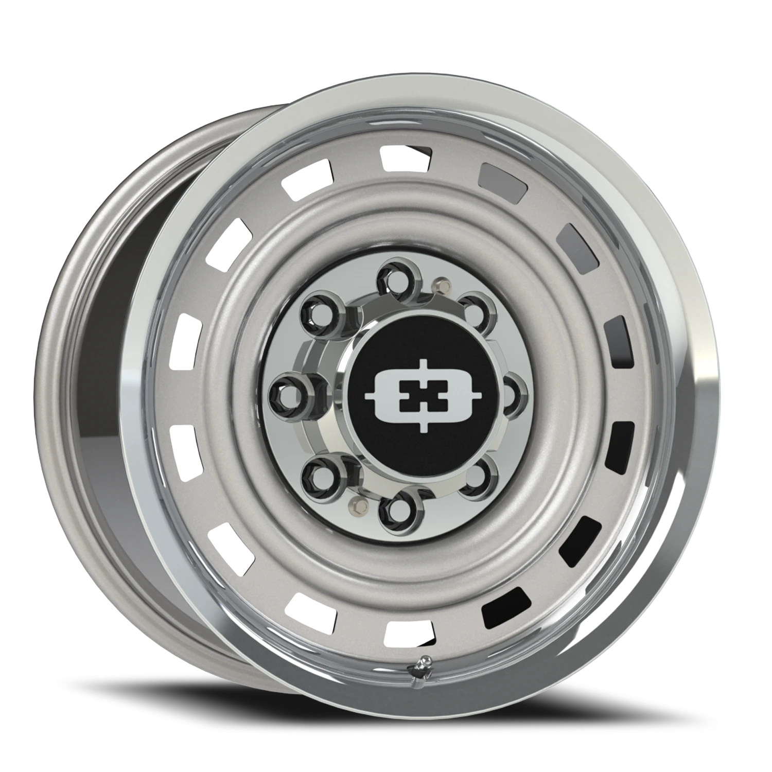 Vision American Muscle 54 22X9 -12 Silver Machined Lip