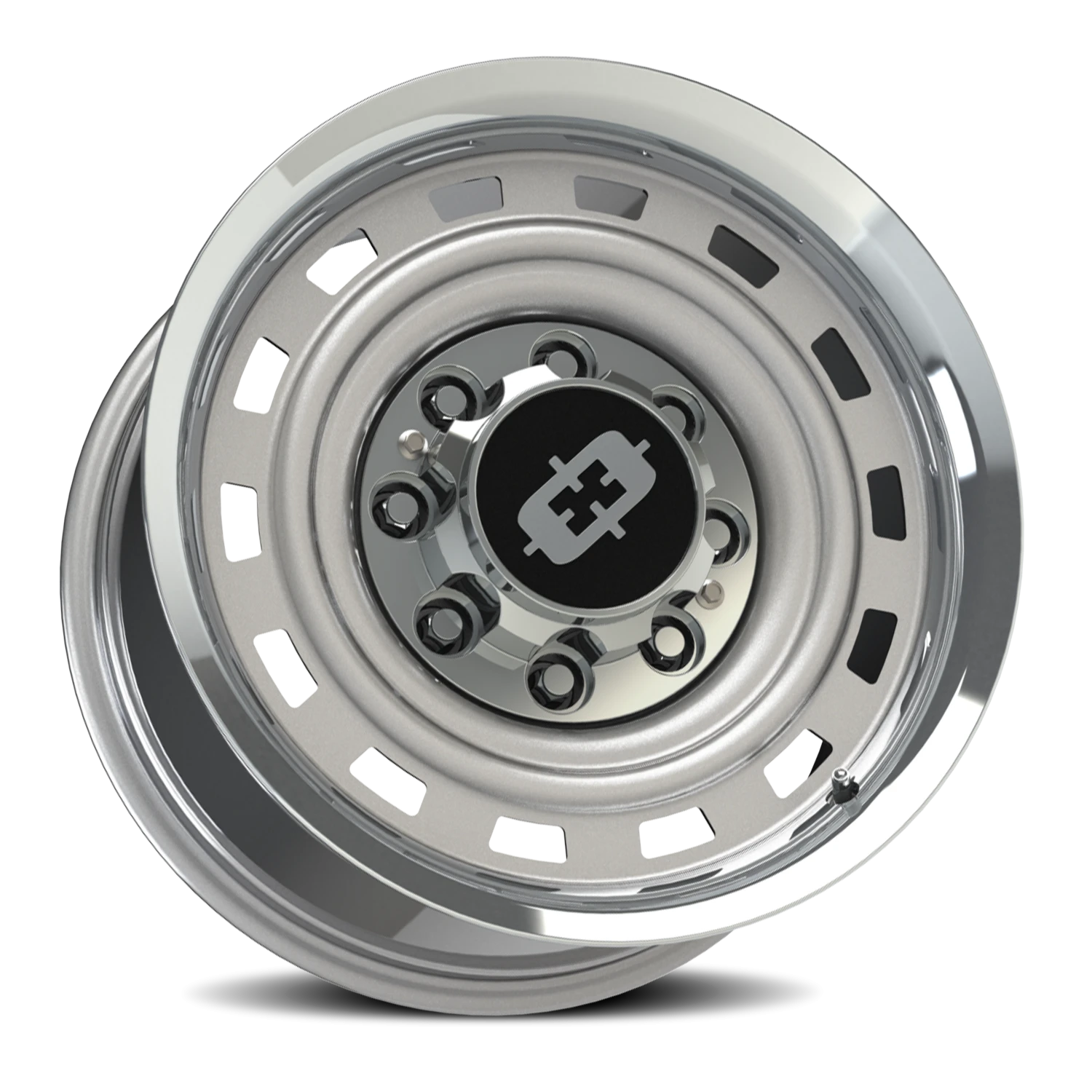 Vision American Muscle 54 22X9 +12 Silver Machined Lip