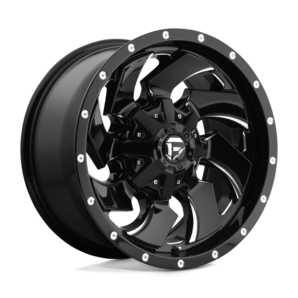 Fuel 1Pc D574 Cleaver 20X8.25 -202 Gloss Black Milled