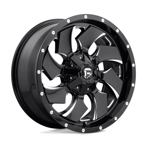 Fuel 1Pc D574 Cleaver 20X9 +20 Gloss Black Milled