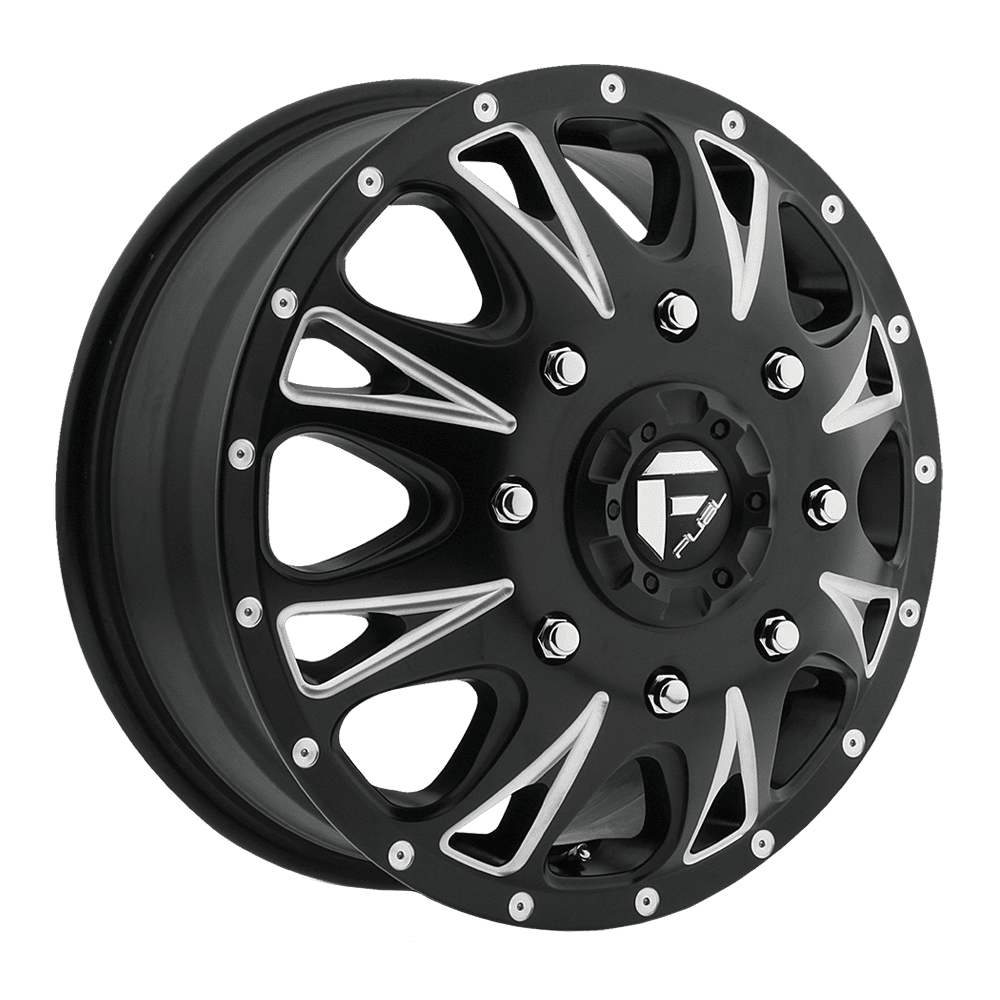 Fuel 1Pc D513 Throttle 17X6.5 -140 Matte Black Milled
