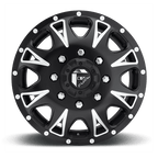 Fuel 1Pc D513 Throttle 17X6.5 -140 Matte Black Milled