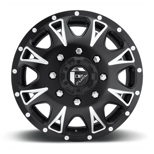 Fuel 1Pc D513 Throttle 17X6.5 -140 Matte Black Milled