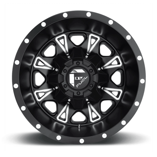 Fuel 1Pc D513 Throttle 17X6.5 -140 Matte Black Milled