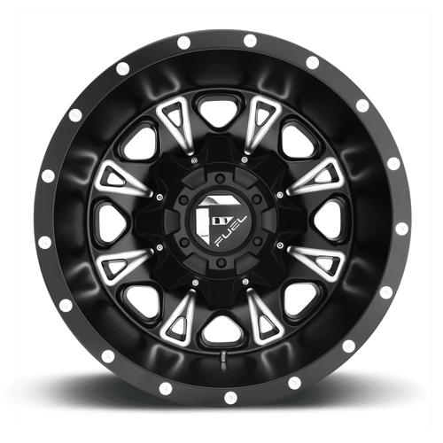 Fuel 1Pc D513 Throttle 20X9 +20 Matte Black Milled