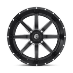 Fuel Utv D538 Maverick Utv 22X7 +13 Matte Black Milled