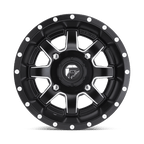 Fuel Utv D538 Maverick Utv 14X7 +38 Matte Black Milled