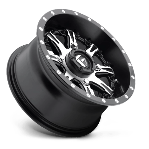 Fuel Utv D541 Nutz Utv 14X7 +13 Matte Black Machined