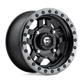 Fuel Utv D557 Anza Utv 14X7 +38 Matte Black Gun Metal Ring