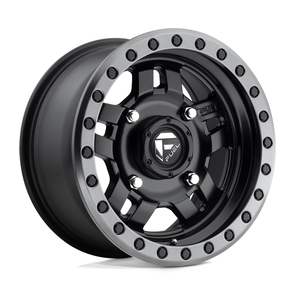 Fuel Utv D557 Anza Utv 15X7 +13 Matte Black Gun Metal Ring