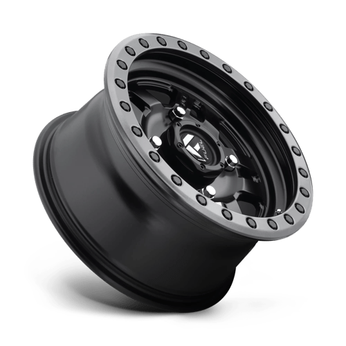 Fuel Utv D557 Anza Utv 14X7 +13 Matte Black Gun Metal Ring