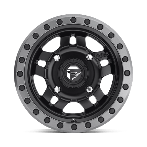 Fuel Utv D557 Anza Utv 15X7 +13 Matte Black Gun Metal Ring