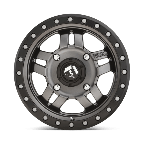Fuel Utv D557 Anza Utv 15X7 +13 Matte Gunmetal Black Bead Ring
