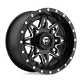 Fuel Utv D567 Lethal Utv 14X7 +13 Matte Black Milled