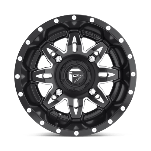 Fuel Utv D567 Lethal Utv 14X7 +13 Matte Black Milled