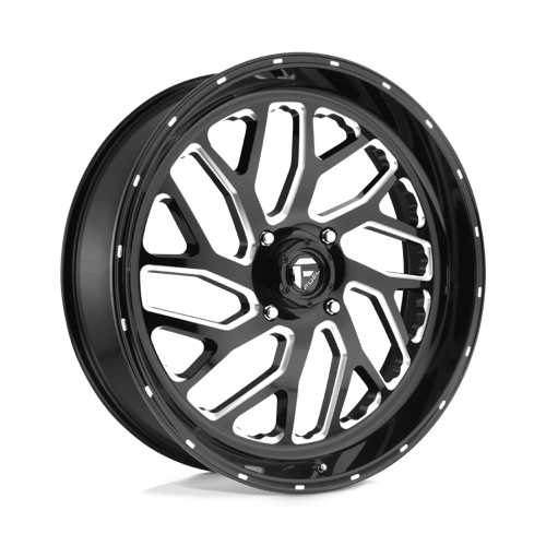 Fuel Utv D581 Triton Utv 24X7 +13 Gloss Black Milled