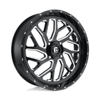Fuel Utv D581 Triton Utv 24X7 +13 Gloss Black Milled