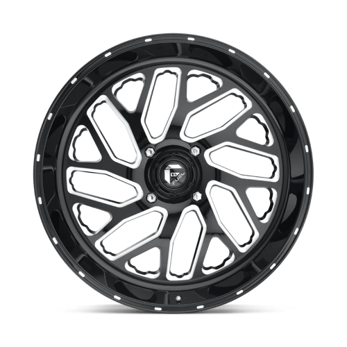 Fuel Utv D581 Triton Utv 24X7 +13 Gloss Black Milled