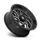Fuel Utv D581 Triton Utv 16X7 +13 Gloss Black Milled