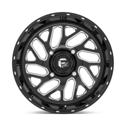 Fuel Utv D581 Triton Utv 16X7 +13 Gloss Black Milled