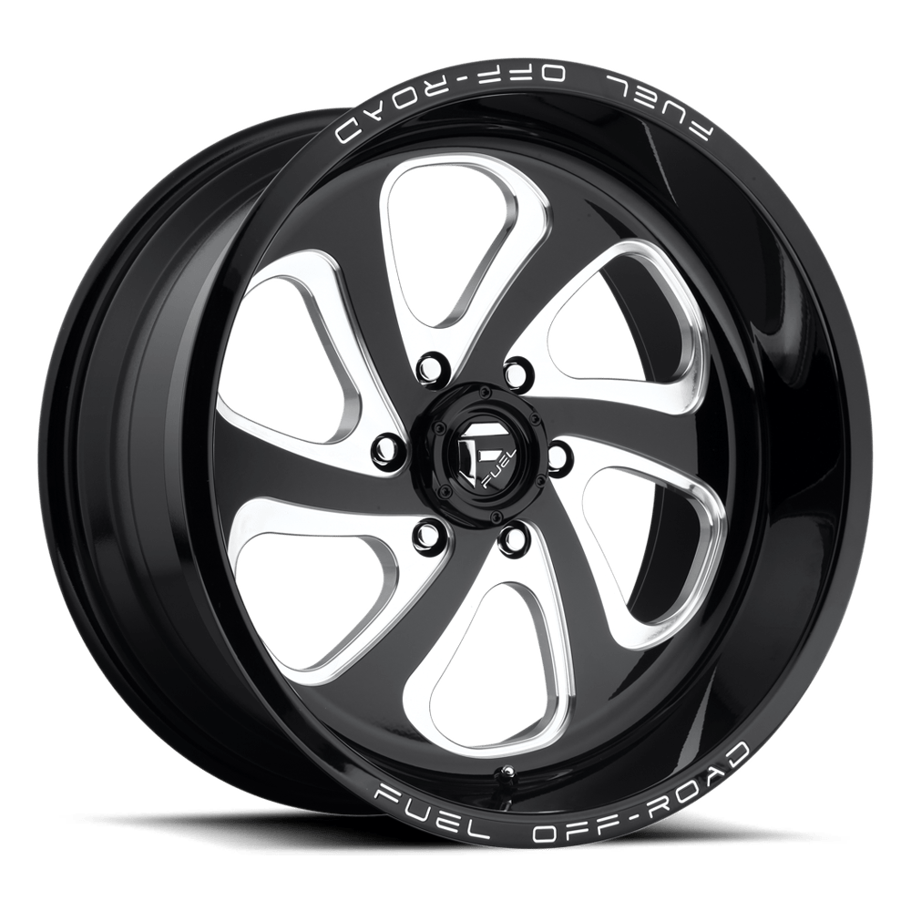 Fuel 1Pc D587 Flow 20X10 -18 Gloss Black Milled