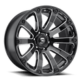 Fuel 1Pc D598 Diesel 20X9 +1 Gloss Black Milled