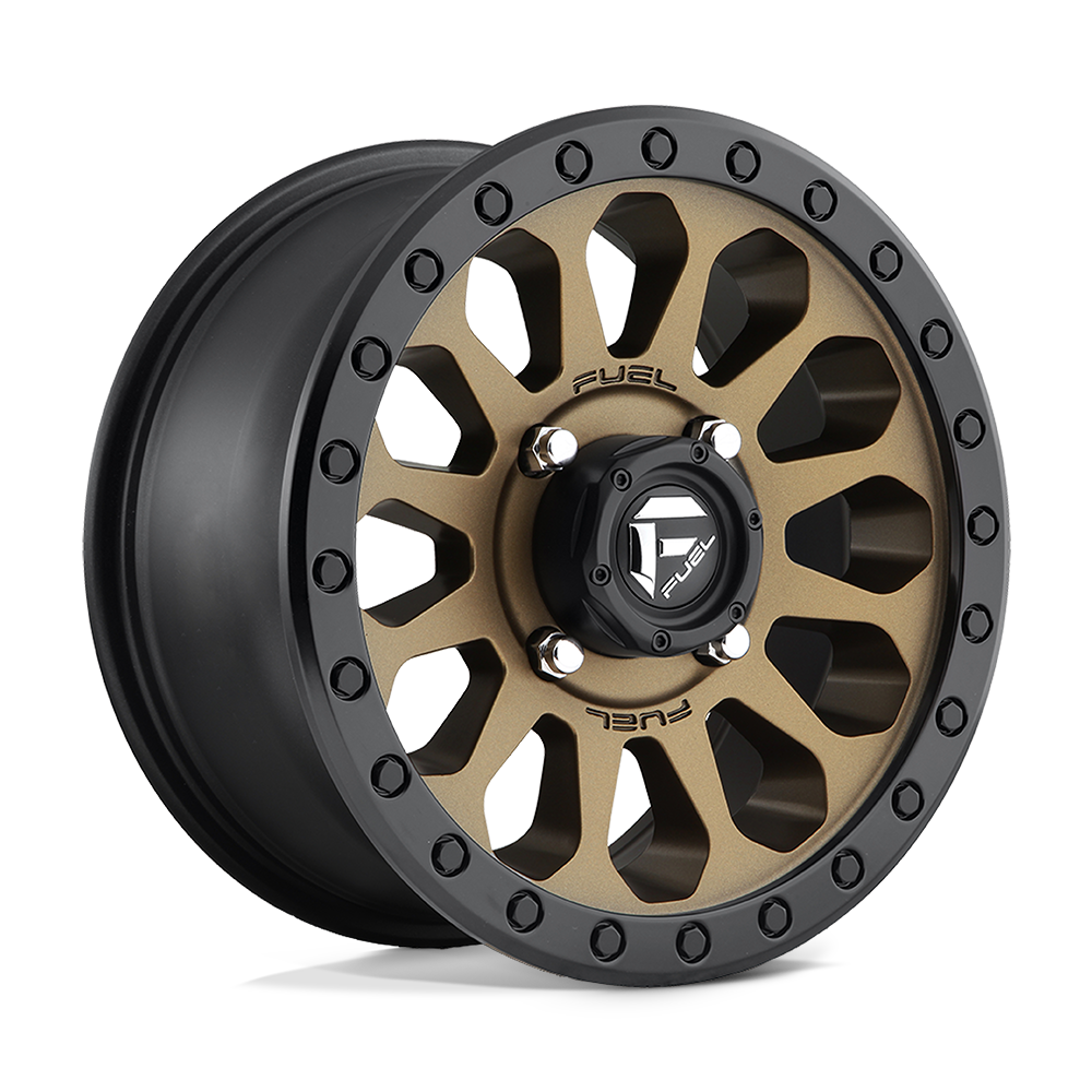 Fuel Utv D600 Vector Utv 15X7 +13 Matte Bronze Black Bead Ring