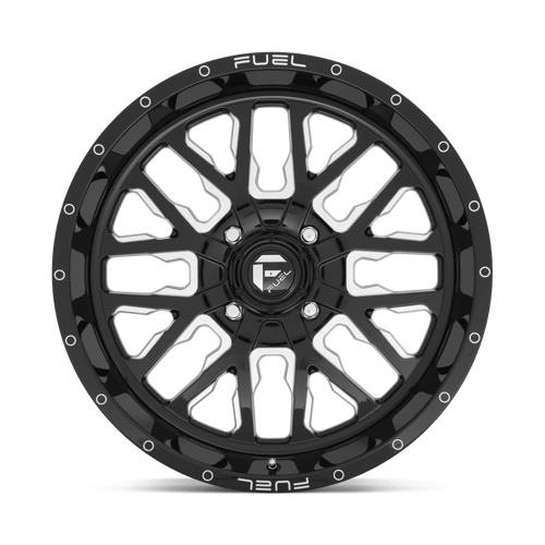 Fuel Utv D611 Stroke Utv 20X7 +13 Gloss Black Milled