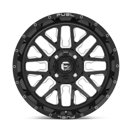 Fuel Utv D611 Stroke Utv 20X7 +13 Gloss Black Milled