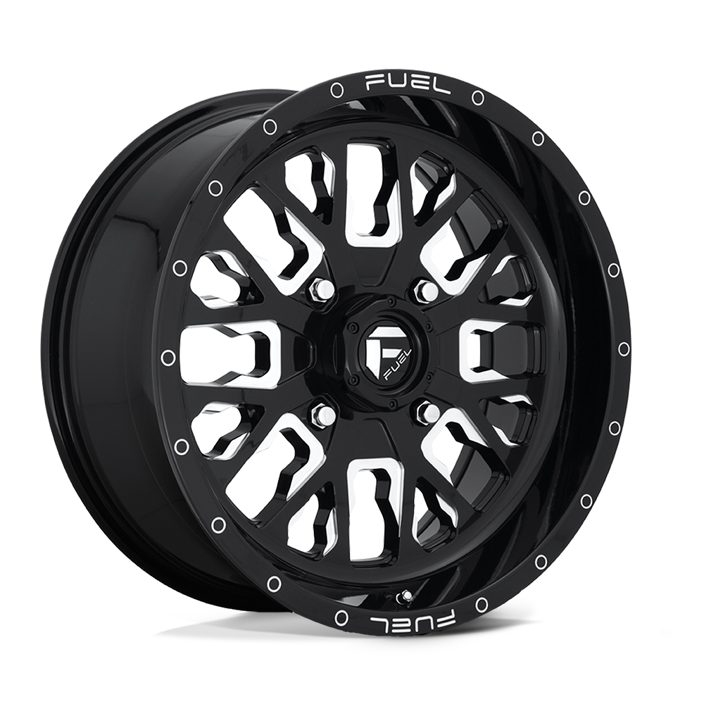 Fuel Utv D611 Stroke Utv 18X7 +13 Gloss Black Milled