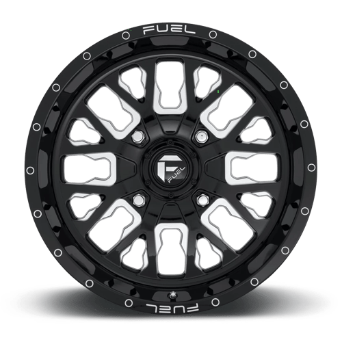 Fuel Utv D611 Stroke Utv 18X7 +13 Gloss Black Milled