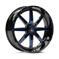 Fuel Utv D651 Maverick Utv 20X7 +13 Gloss Black Mill W/ Blue Tint
