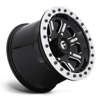 Fuel Utv D910 Hardline Utv Beadlock 15X10 +25 Gloss Black Milled